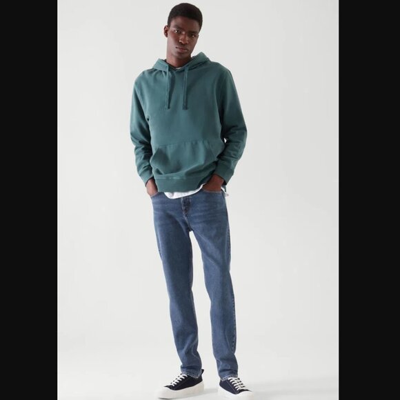 COS Relaxed Fit Hoodie Green Sz. M - Picture 2 of 8